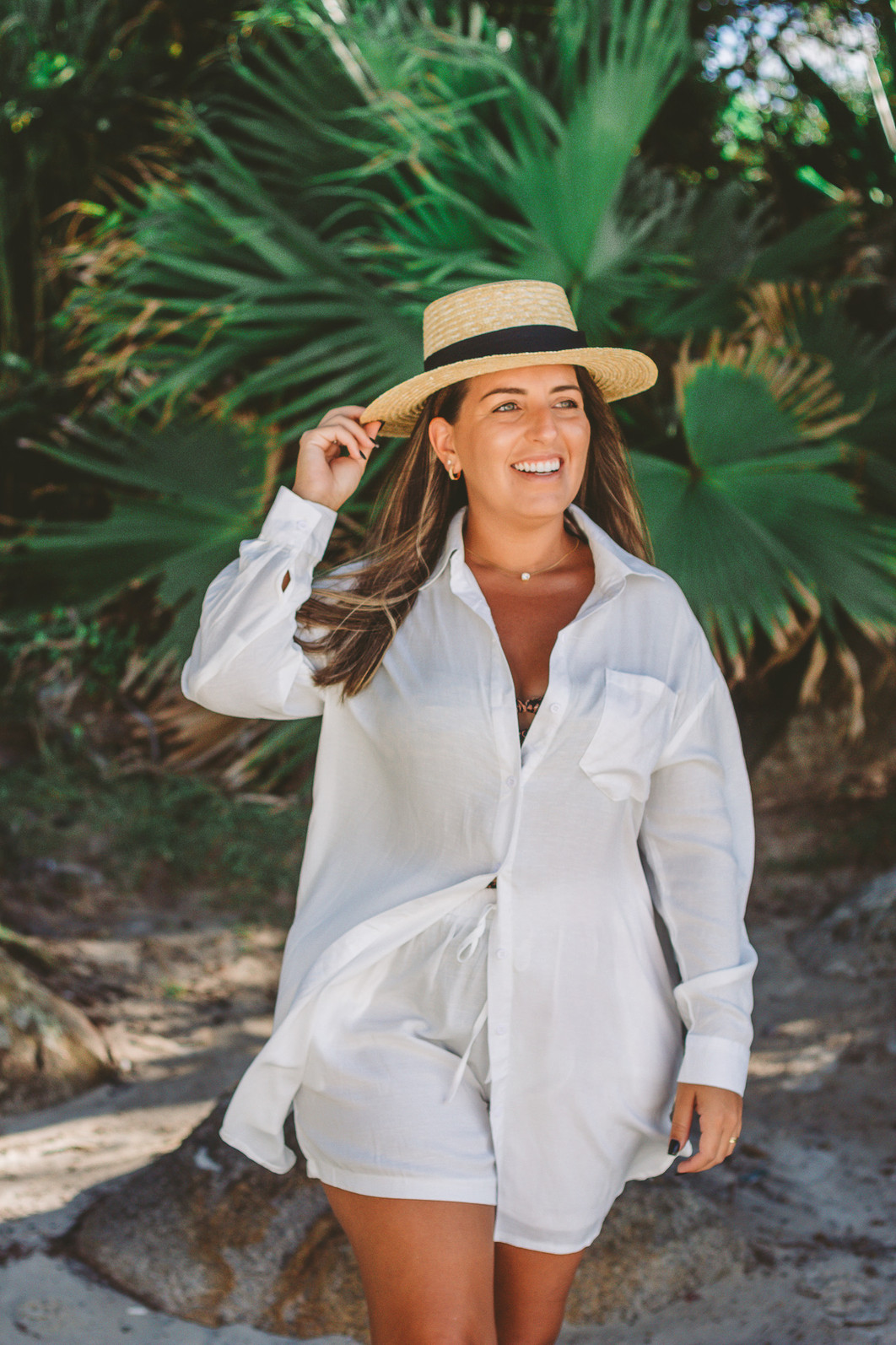 Chemise & Shorts Branca