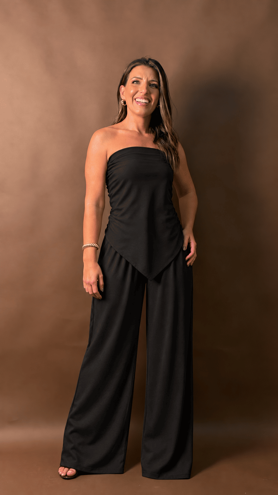 Calça lenço preta Calça lenço preta