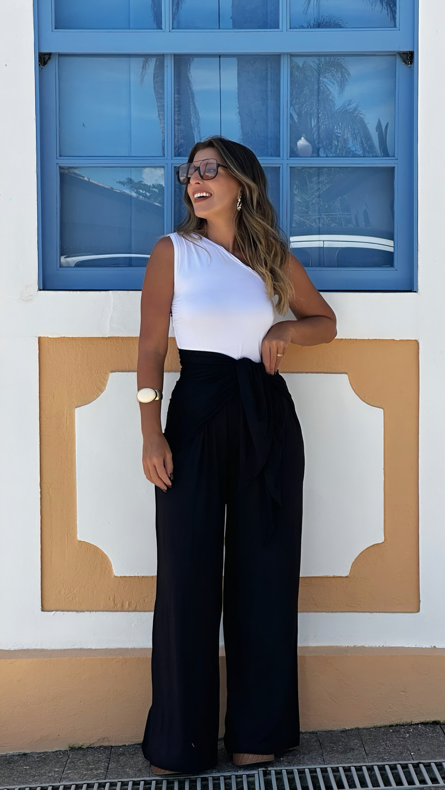 Calça lenço preta Calça lenço preta