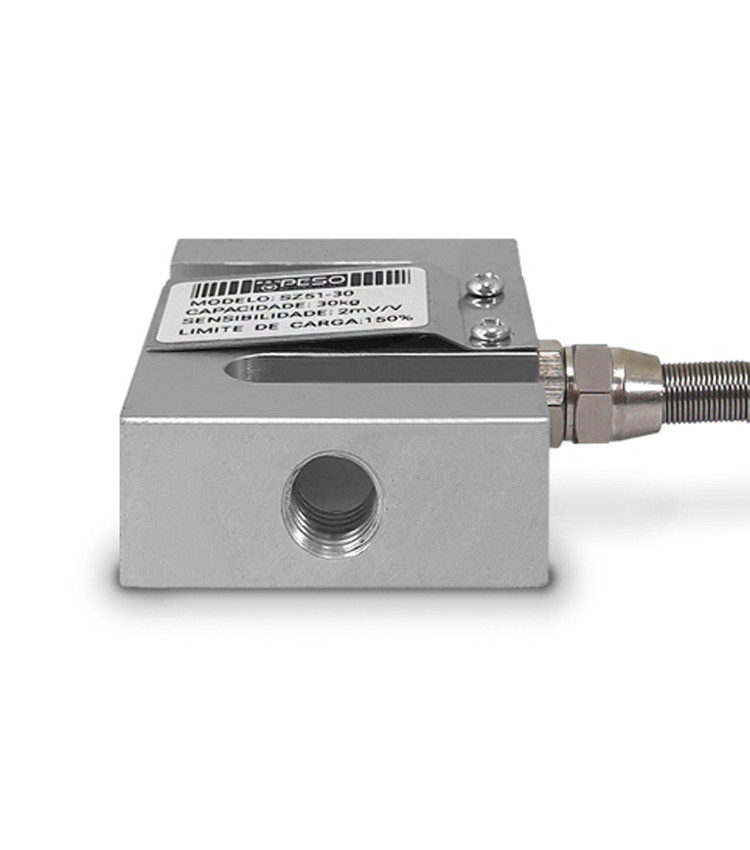 Célula de Carga tipo Z de Tração Capacidade 30Kg Rosca M12 - SZ51-30 Célula de Carga tipo Z de Tração Capacidade 30Kg Rosca M12 - SZ51-30