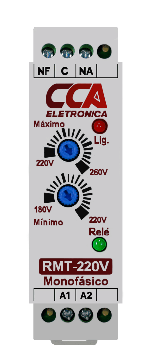 Relé Protetor Monitor Tensão 220V Ajuste Mínimo 180V~220V Máximo 220V~260V -  RMT