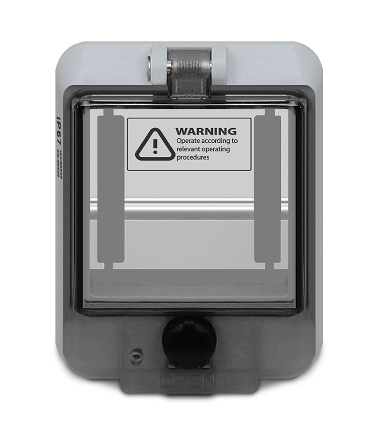Visor Basculante De Embutir Disjuntor Din Até 3 Polos IP67 Visor Basculante De Embutir Disjuntor Din Até 3 Polos IP67