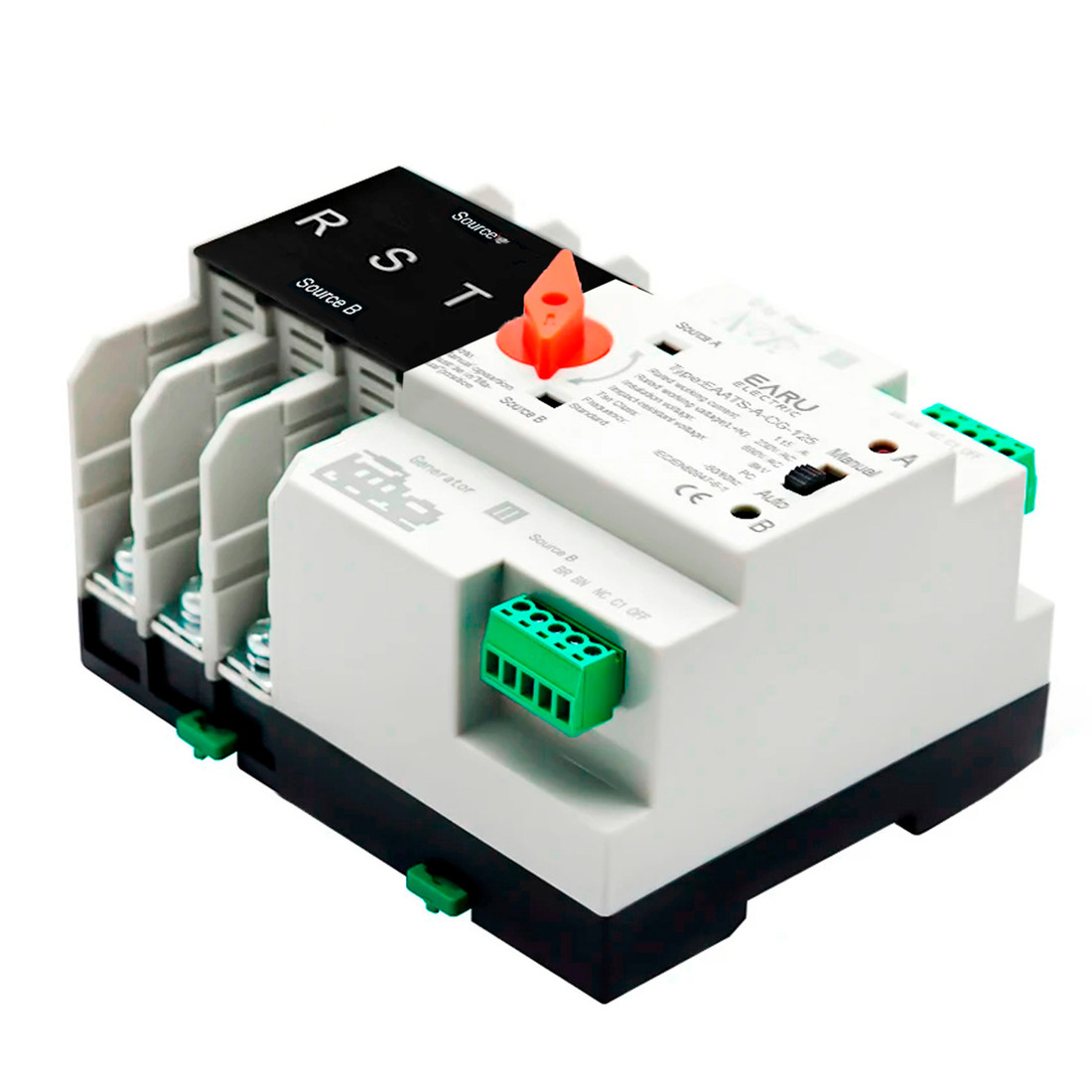 Chave Transferência Automática 125A 3 Polos 110V Rede Gerador Tripolar Chave Transferência Automática 125A 3 Polos 110V Rede Gerador Tripolar