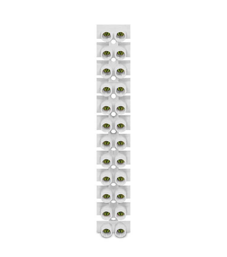 Borne Sindal Barra Terminal para Cabo 10 a 16mm² 12 Vias - TBS-30A Borne Sindal Barra Terminal para Cabo 10 a 16mm² 12 Vias - TBS-30A