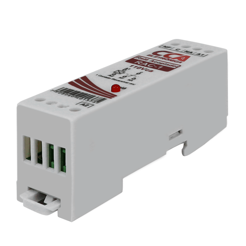 Relé Acoplador Interface 110V - 127V com 1 Contato Reversível