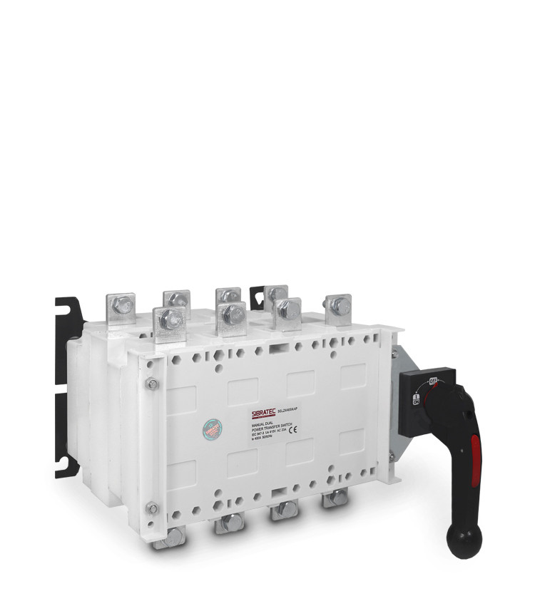 Chave de Transferência Manual 400A 4 Polos 3 Posições Rede Gerador - SGLZ