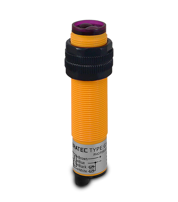 Sensor Fotoelétrico Difuso 18mm PNP-NA+NF 10-30V Range 0-30cm com 4 Fios - G18-3A30PC Sensor Fotoelétrico Difuso 18mm PNP-NA+NF 10-30V Range 0-30cm com 4 Fios - G18-3A30PC