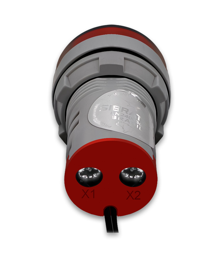 Medidor de Temperatura Digital -20 A 199°C Vermelho 22mm Bivolt 110V / 220V - AD22-22TMR