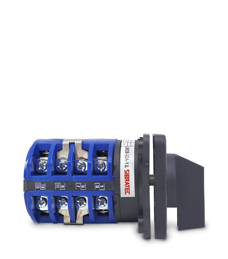 Chave Rotativa Manual Estrela Triangulo 3 Polos 32a para Porta De Painel - LW28-32A-YD