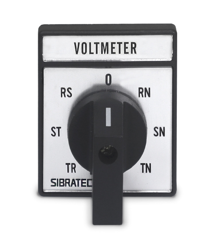 Chave Voltimétrica Rotativa com 7 Posições 660V 20A para Porta de Painel - LW28-20V Chave Voltimétrica Rotativa com 7 Posições 660V 20A para Porta de Painel - LW28-20V