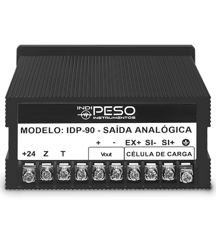 Indicador de Peso com Saída Analógica 0-10V 24V 48x96mm - IDP-90A Indicador de Peso com Saída Analógica 0-10V 24V 48x96mm - IDP-90A