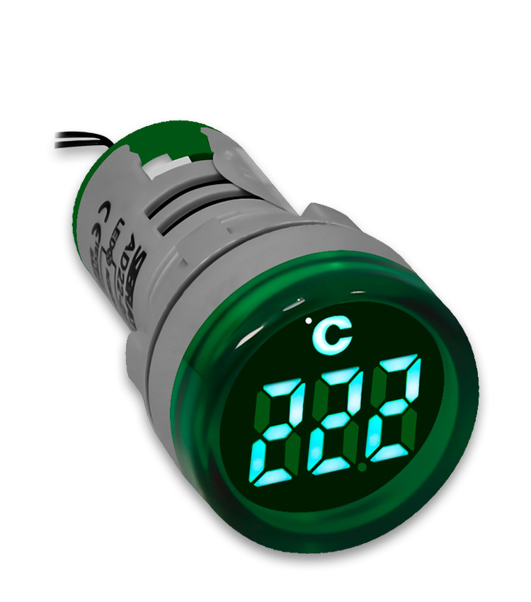 Medidor de Temperatura Digital -20 A 199°C Verde 22mm Bivolt 110V / 220V - AD22-22TMG Medidor de Temperatura Digital -20 A 199°C Verde 22mm Bivolt 110V / 220V - AD22-22TMG