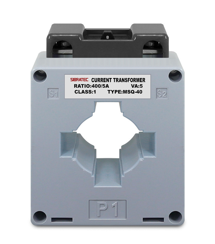 Transformador de Corrente (TC) Relação de 400/5A - Furo cabo 31mm - MSQ40 Transformador de Corrente (TC) Relação de 400/5A - Furo cabo 31mm - MSQ40