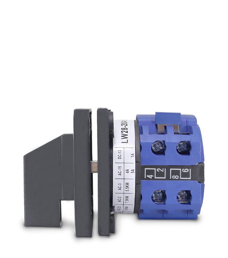 Chave Seletora Rotativa com 3 Posições (1-2-3) 1 Polo 20A para Porta de Painel - LW28-20-3 Chave Seletora Rotativa com 3 Posições (1-2-3) 1 Polo 20A para Porta de Painel - LW28-20-3