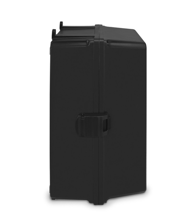 Quadro de Comando Caixa Plástica Preta M 28x18x14cm para Montagem de Materiais Elétricos - C281814