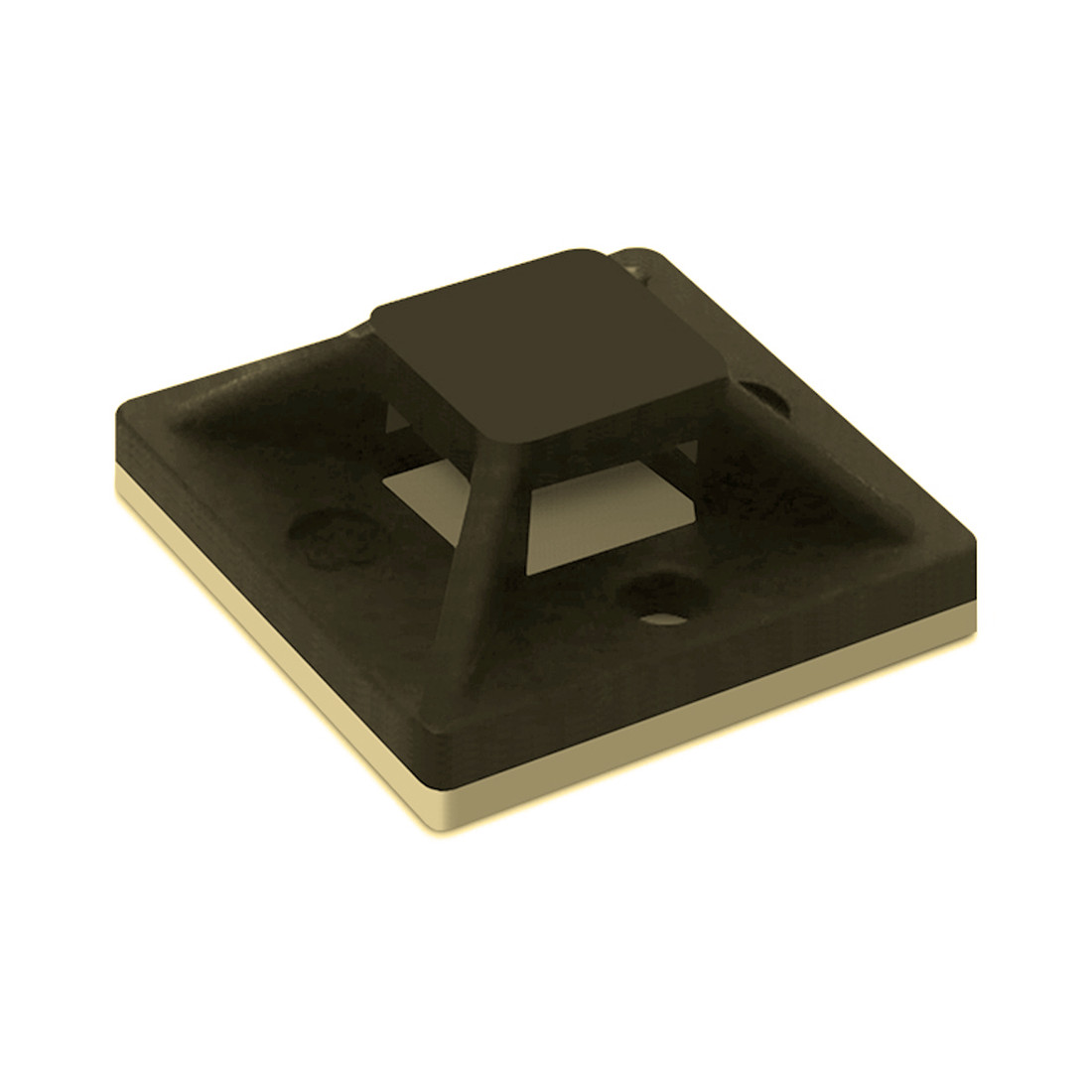 Suporte Auto Adesivo 20x20mm Fixador Abraçadeiras Preto Pacote 100 Peças Suporte Auto Adesivo 20x20mm Fixador Abraçadeiras Preto Pacote 100 Peças