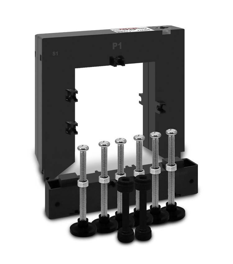 Transformador de Corrente (TC) Bipartido Relação de 800/5A Abertura 80x80mm - DP88 Transformador de Corrente (TC) Bipartido Relação de 800/5A Abertura 80x80mm - DP88