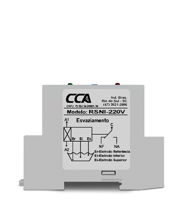 Relé de Nível Inferior 220V Controle de Esvaziamento 2 ou 3 Eletrodos - RSNI