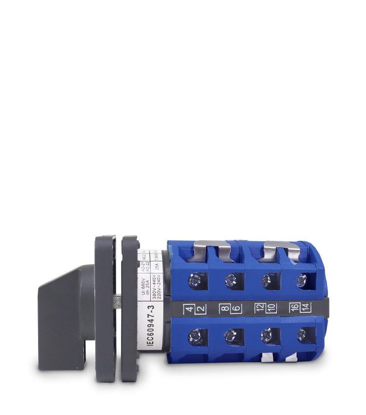 Chave Rotativa Manual Estrela Triangulo 3 Polos 25a para Porta De Painel - LW28-25A-YD Chave Rotativa Manual Estrela Triangulo 3 Polos 25a para Porta De Painel - LW28-25A-YD