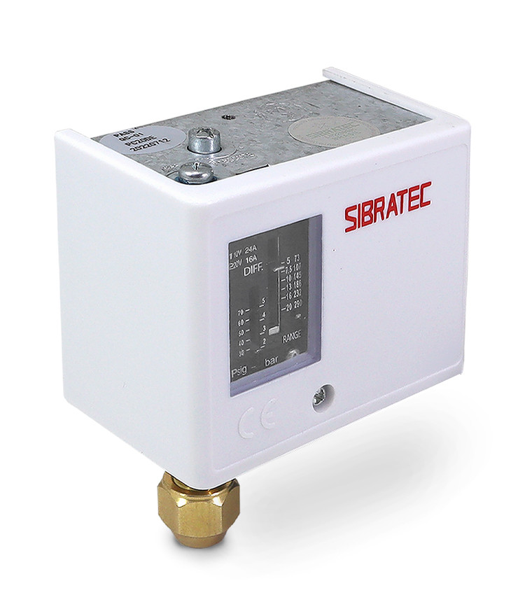 Pressostato Ajuste 4-20Bar com Autoreset e 1 Contato reversível 16A/220Vca - PC20D Pressostato Ajuste 4-20Bar com Autoreset e 1 Contato reversível 16A/220Vca - PC20D