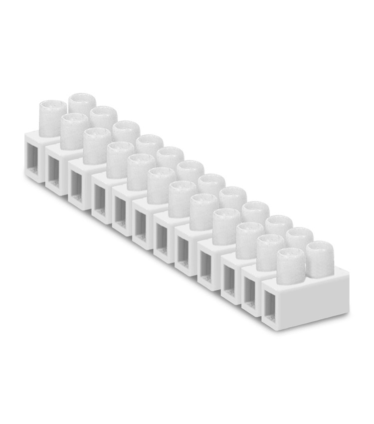 Borne Sindal Barra Terminal para Cabo 10 a 16mm² 12 Vias - TBS-30A Borne Sindal Barra Terminal para Cabo 10 a 16mm² 12 Vias - TBS-30A