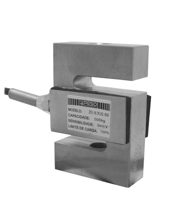 Célula de Carga tipo Z de Tração Capacidade 500Kg Rosca M12 - SZ51X-500