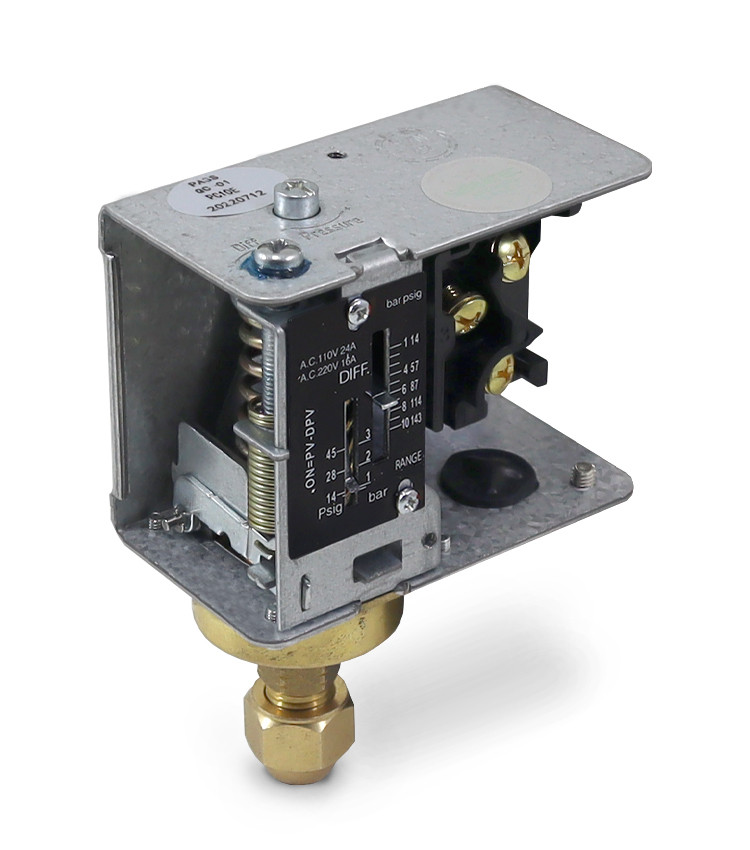 Pressostato Ajuste 1-10Bar com Autoreset e 1 Contato reversível 16A/220Vca - PC10 Pressostato Ajuste 1-10Bar com Autoreset e 1 Contato reversível 16A/220Vca - PC10