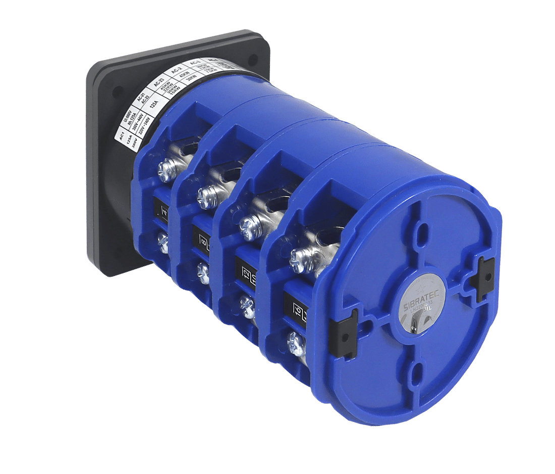 Chave de Transferência Rotativa 125A | 4 Polos | 3 Posições | Porta de Painel | Rede Gerador - LW28-125-4P Chave de Transferência Rotativa 125A | 4 Polos | 3 Posições | Porta de Painel | Rede Gerador - LW28-125-4P