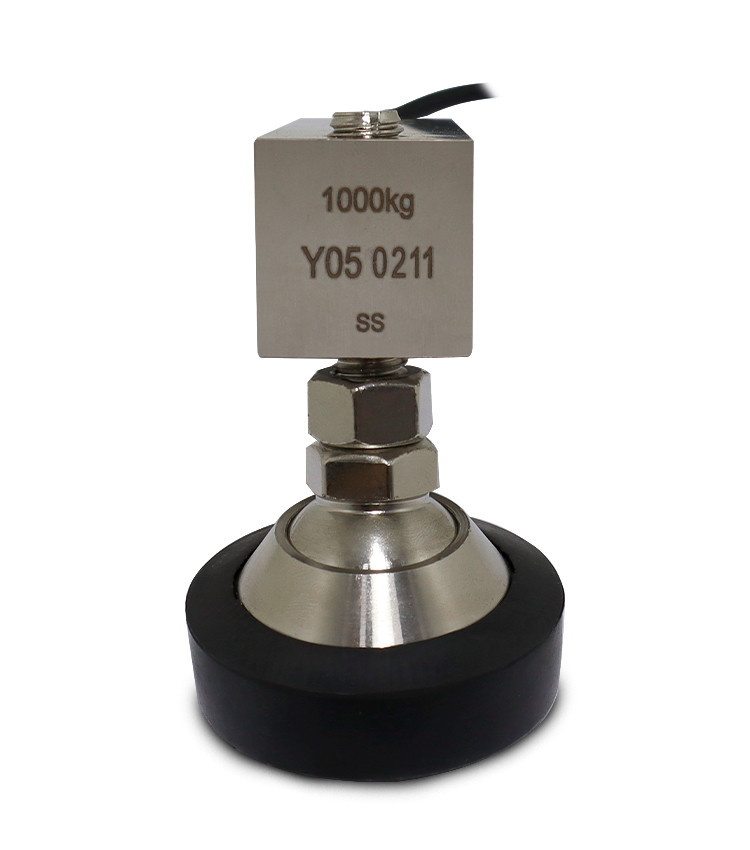 Célula de Carga Tipo I em INOX Capacidade 1.000Kg Rosca M16 e Pé Articulável - I130X2SS-1T