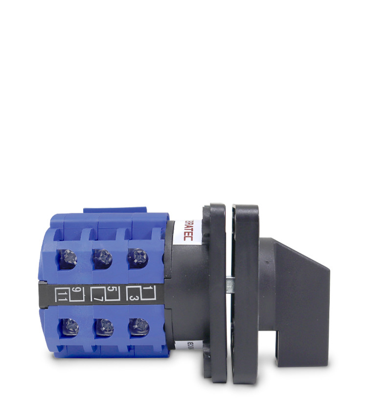 Chave Seletora Rotativa com 5 Posições (1-2-3-4-5) 1 Polo 20A para Porta de Painel - LW28-20-5 Chave Seletora Rotativa com 5 Posições (1-2-3-4-5) 1 Polo 20A para Porta de Painel - LW28-20-5