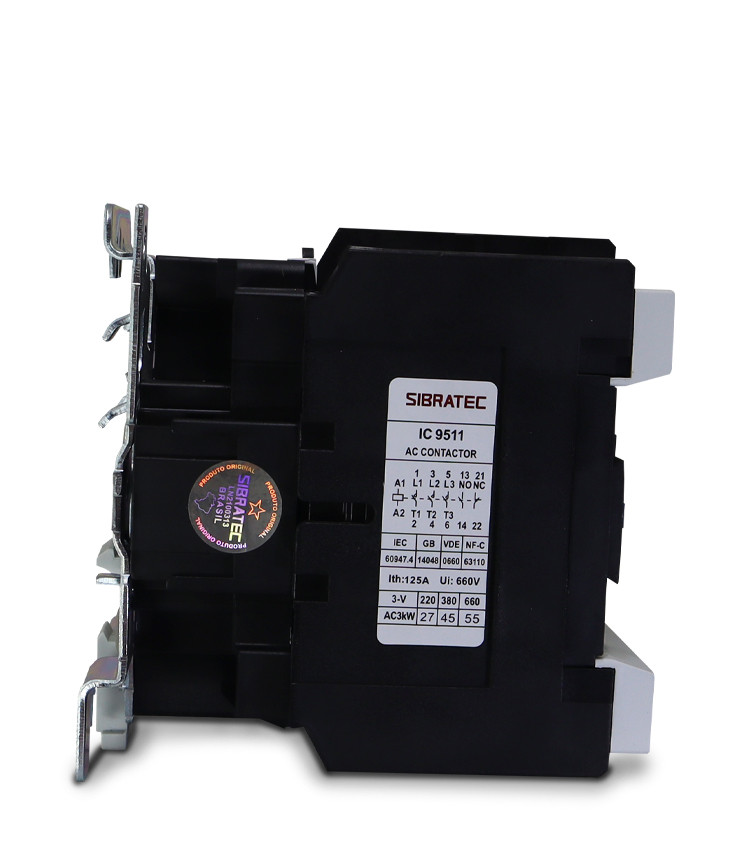 Contator Tripolar 95A 9511 Bobina 220V com 2 Contato aux. 1NA+1NF Contator Tripolar 95A 9511 Bobina 220V com 2 Contato aux. 1NA+1NF
