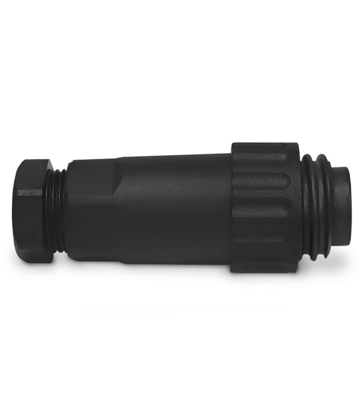 Kit Conector Fêmea + Macho 7 Vias com Tampa Blindado tipo Pendente para Cabo WA22