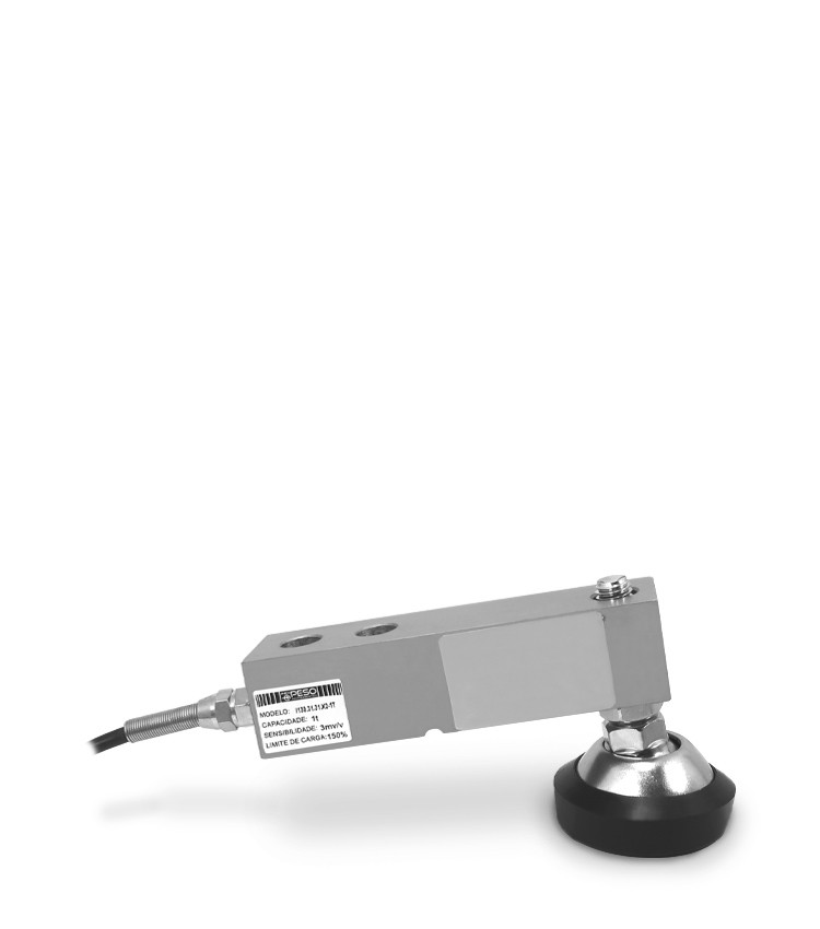 Célula de Carga Tipo I Capacidade 1.000Kg Rosca M12 e Pé Articulável - I130X-1T Célula de Carga Tipo I Capacidade 1.000Kg Rosca M12 e Pé Articulável - I130X-1T