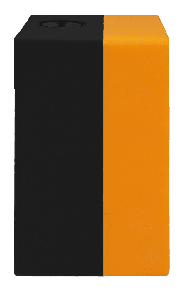 Caixa Plástica Botoeira com 2 Furos 22mm Amarelo e Preto Caixa Plástica Botoeira com 2 Furos 22mm Amarelo e Preto