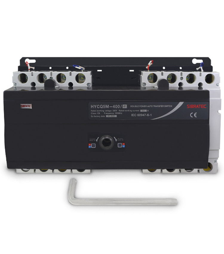 Chave de Transferência Automática 400A 4 Polos Rede Gerador - HYCQ5M Chave de Transferência Automática 400A 4 Polos Rede Gerador - HYCQ5M