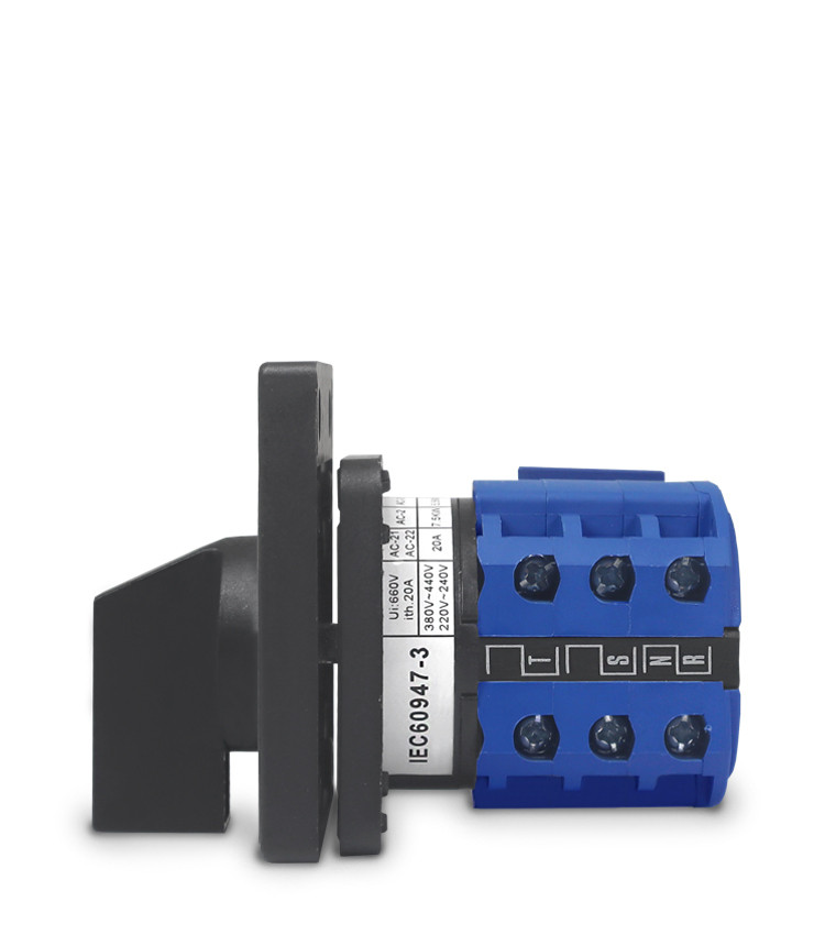 Chave Voltimétrica Rotativa com 7 Posições 660V 20A para Porta de Painel - LW28-20V Chave Voltimétrica Rotativa com 7 Posições 660V 20A para Porta de Painel - LW28-20V