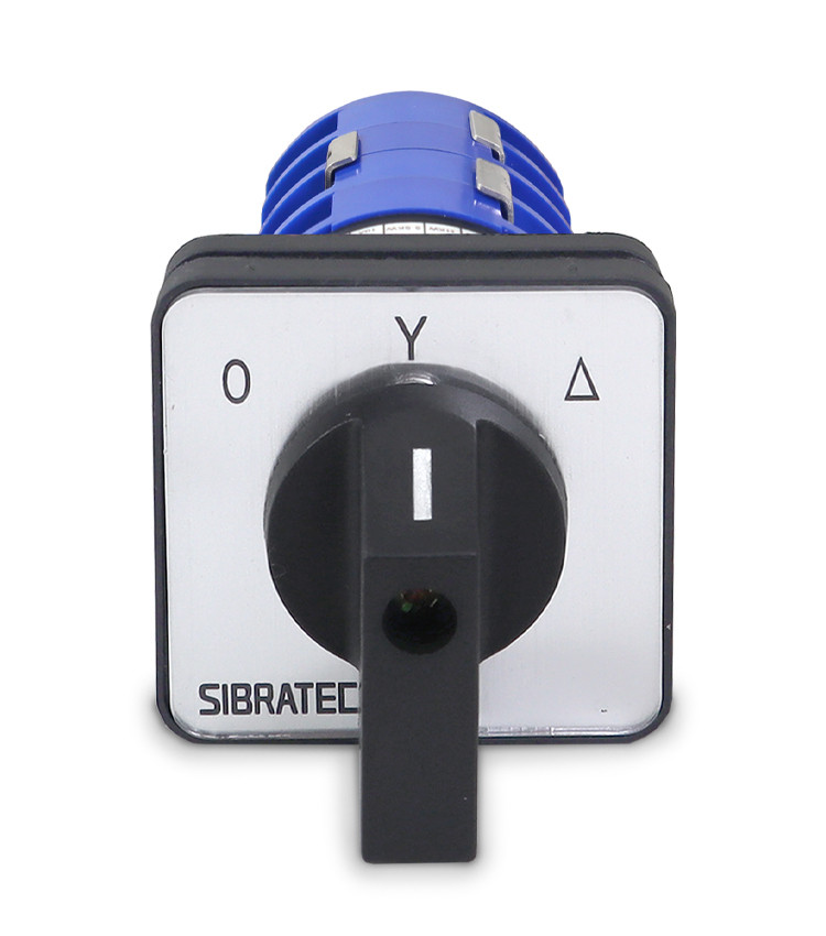 Chave Rotativa Manual Estrela Triangulo 3 Polos 32a para Porta De Painel - LW28-32A-YD