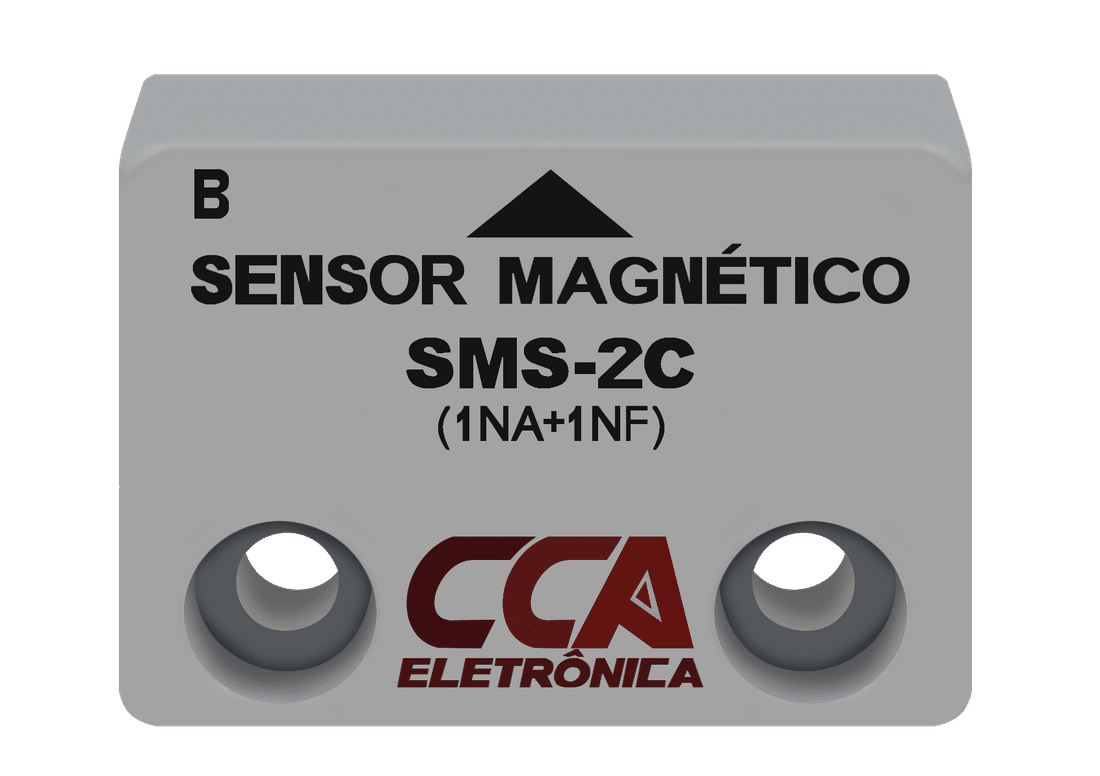 Sensor Magnético de Proximidade 1NA + 1NF - Emissor + Receptor - SMS-2C