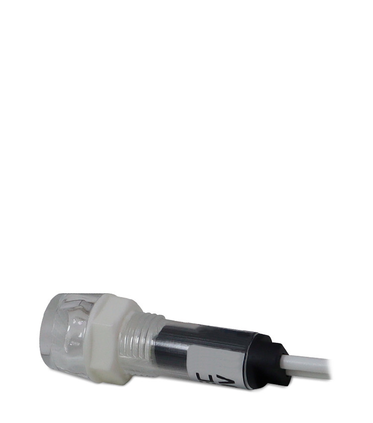 Sinaleiro LED Branco 110V-220V Padrão 9mm - Tipo "Olho de Boi"