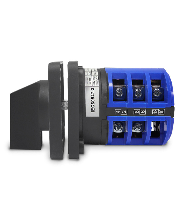 Chave Reversora Rotativa Trifásica 32A (1-0-2) Porta de Painel - LW26R Chave Reversora Rotativa Trifásica 32A (1-0-2) Porta de Painel - LW26R