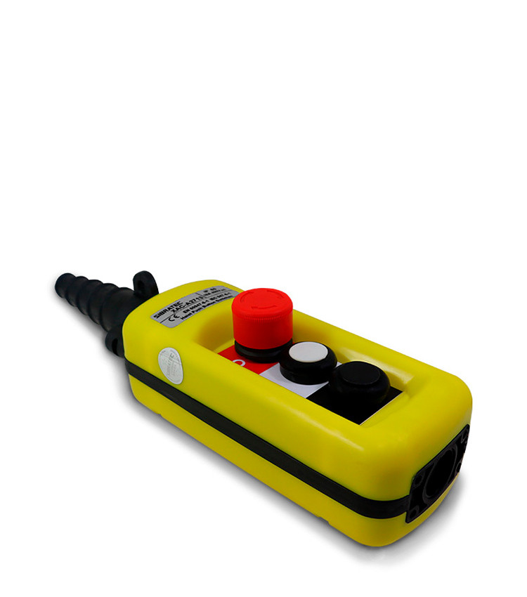 Botoeira Industrial Pendente com 2 Botões com 2 Estágios + Botão Emergência - XAC-A2913 Botoeira Industrial Pendente com 2 Botões com 2 Estágios + Botão Emergência - XAC-A2913