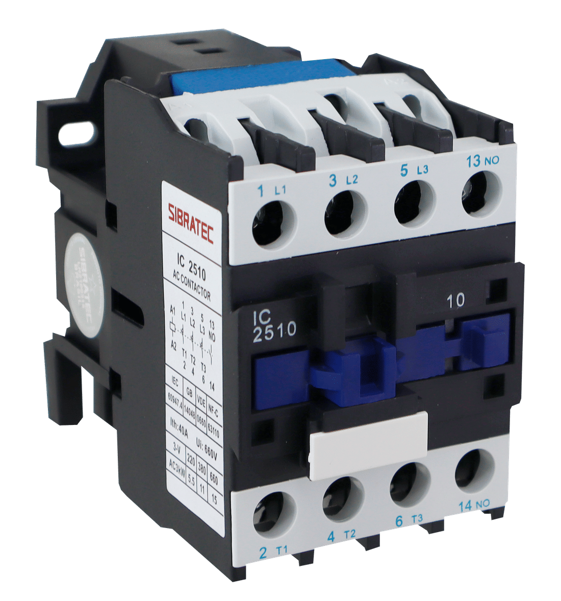 Contator Tripolar 25A Bobina 220V com Contato aux. 1NA