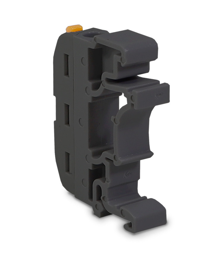 Borne Conector de Emenda Rápida Alavanca Preto 1 Polo 32A Cabo até 4mm Trilho DIN Borne Conector de Emenda Rápida Alavanca Preto 1 Polo 32A Cabo até 4mm Trilho DIN