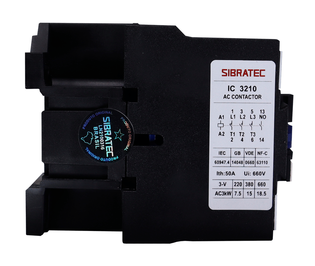 Contator Tripolar 32A 3210 Bobina 220V com Contato aux. 1NA