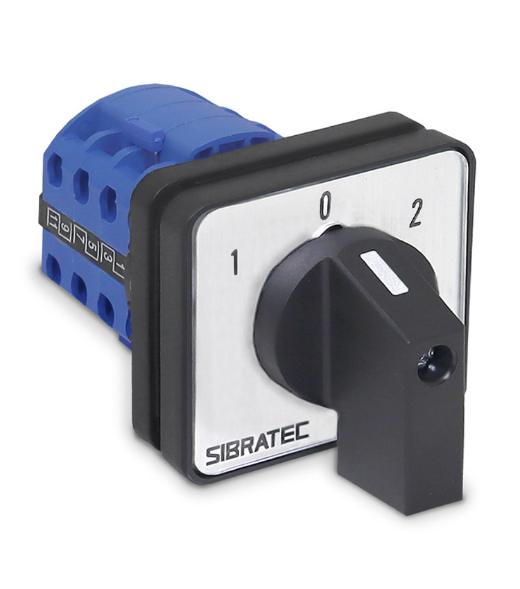 Chave Reversora Rotativa Trifásica 20A (1-0-2) Porta de Painel - LW26R Chave Reversora Rotativa Trifásica 20A (1-0-2) Porta de Painel - LW26R