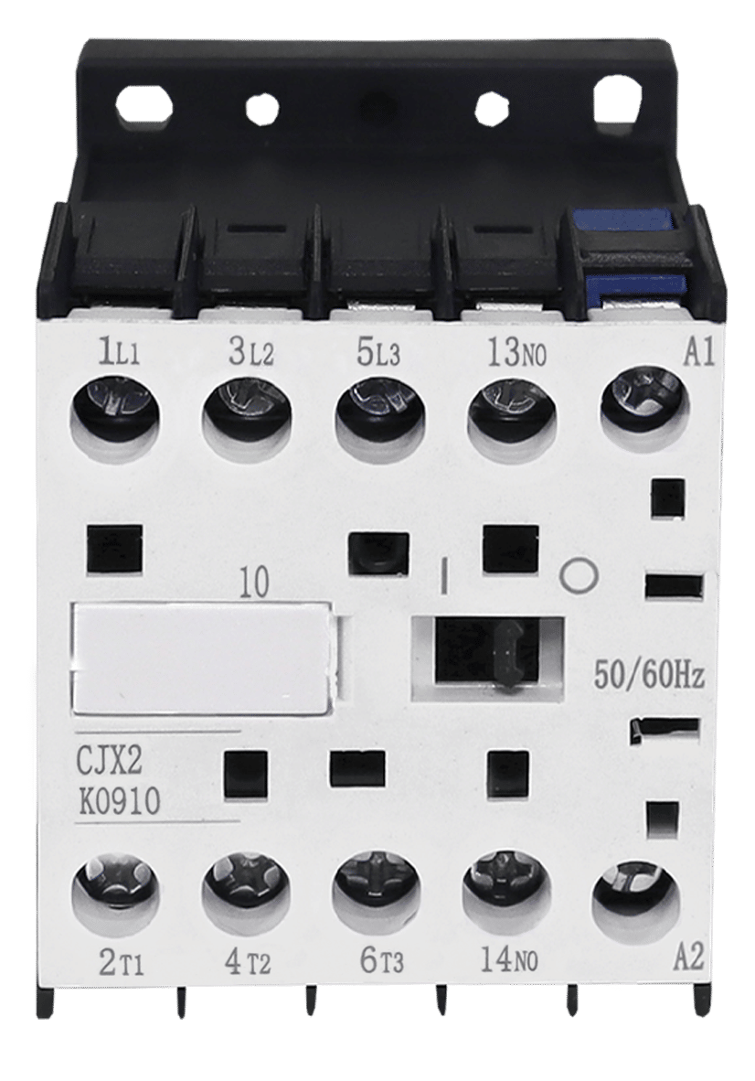 Mini Contator Tripolar 9A Bobina 110V 127V com Contato aux. 1NA - CJX2-K9 Mini Contator Tripolar 9A Bobina 110V 127V com Contato aux. 1NA - CJX2-K9