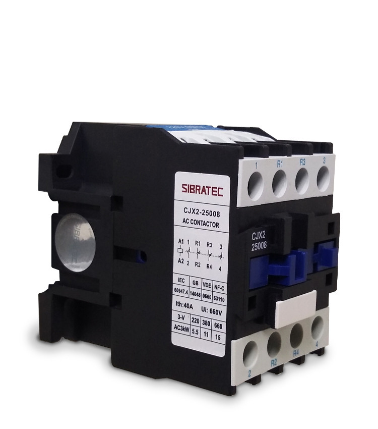 Contator Tetrapolar (2Na+2Nf) 25A Bobina 220V para Transferência de Redes - CJX2-25008