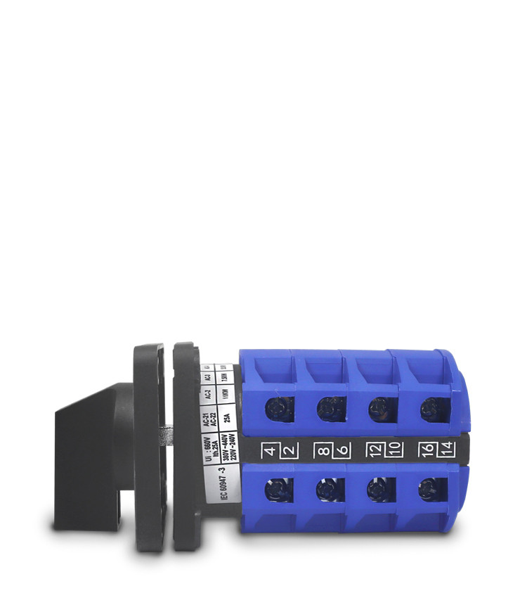 Chave de Transferência Rotativa 25A | 4 Polos | 3 Posições | Porta de Painel | Rede Gerador - LW28-25-4P Chave de Transferência Rotativa 25A | 4 Polos | 3 Posições | Porta de Painel | Rede Gerador - LW28-25-4P