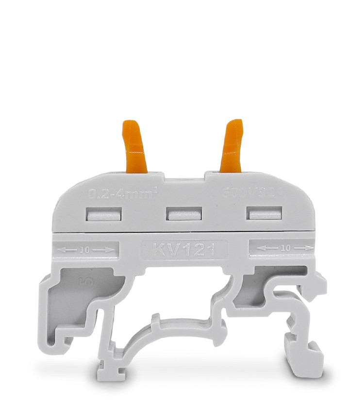 Borne Conector de Emenda Rápida Alavanca Cinza 1 Polo 32A Cabo até 4mm Trilho DIN Borne Conector de Emenda Rápida Alavanca Cinza 1 Polo 32A Cabo até 4mm Trilho DIN