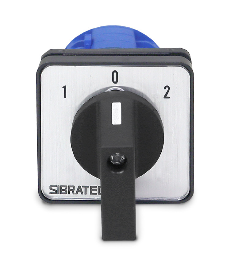 Chave Reversora Rotativa Trifásica 20A (1-0-2) Porta de Painel - LW26R Chave Reversora Rotativa Trifásica 20A (1-0-2) Porta de Painel - LW26R